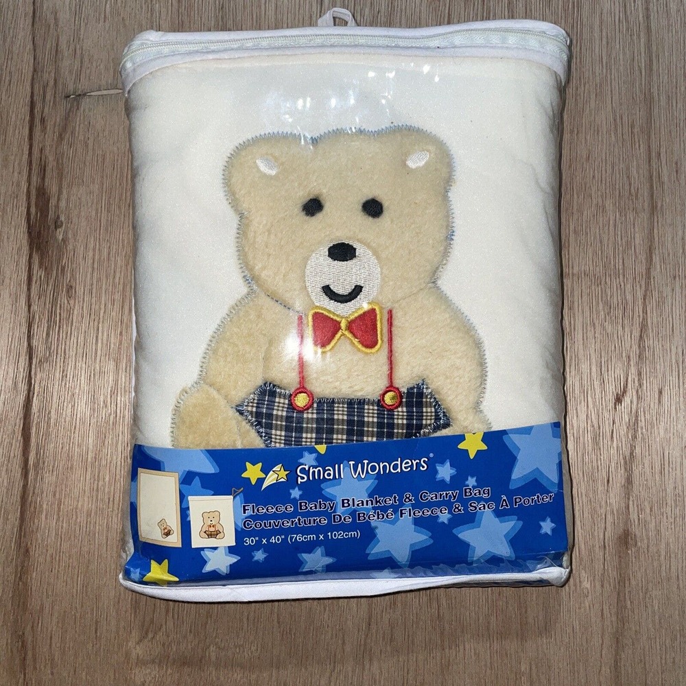 Small Wonders Fleece Baby Blanket & Carry Bag 30”x40”‎